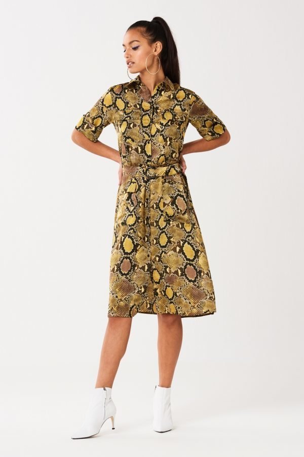 Gina Tricot Snakie Mekko Snakeprint Aop