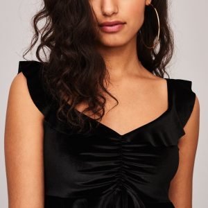 Gina Tricot So Frill Toppi Black