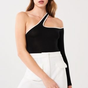 Gina Tricot Steph One Shoulder Body Black