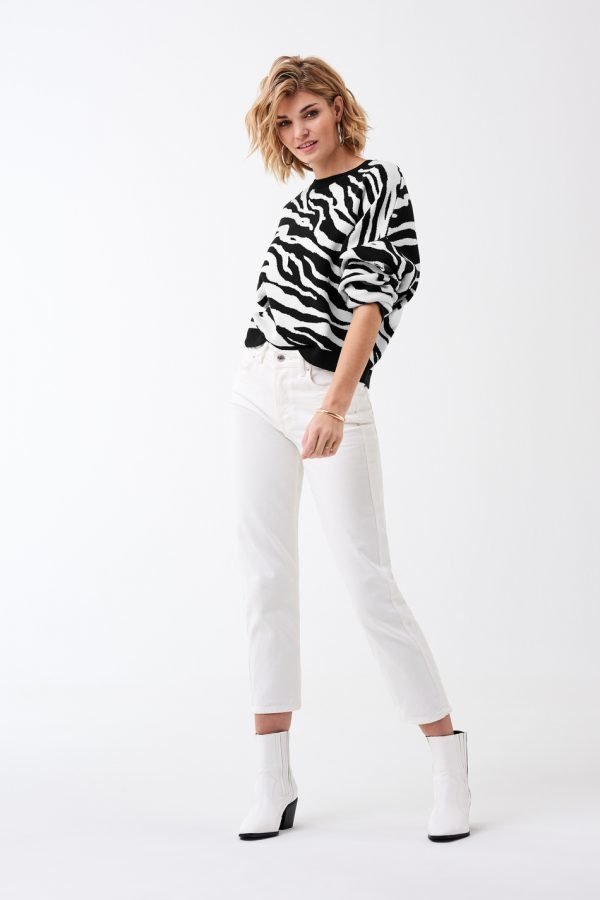 Gina Tricot Sussie Neulepusero Zebra