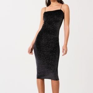 Gina Tricot Tilly Tube Bodycon Dress Mekko Black Glitter