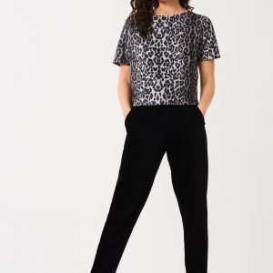 Gina Tricot Tina Glitter Top Toppi Leo / Aop