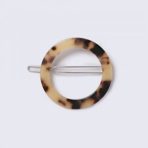 Gina Tricot Tortioushell Circle Hair Clip Hiusklipsi Brown Multi
