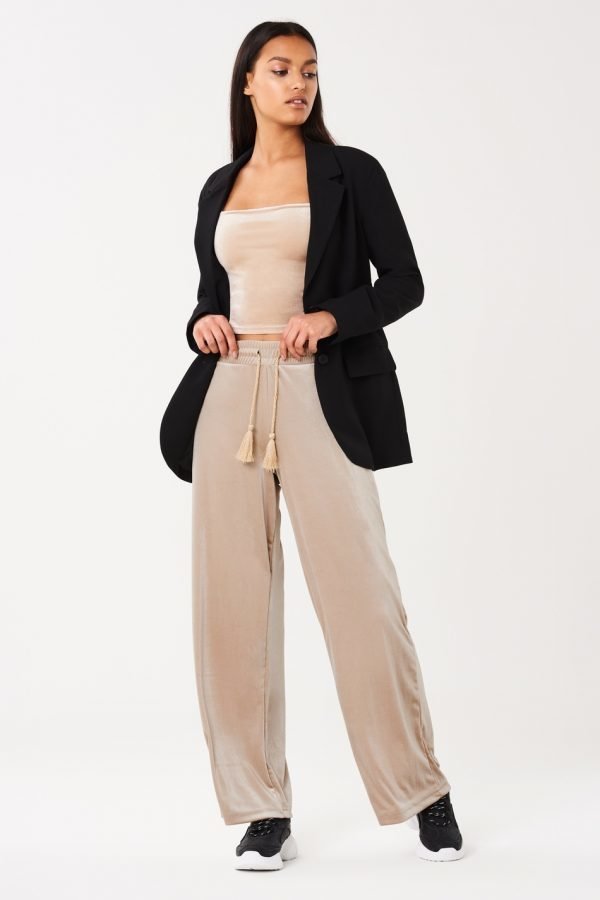 Gina Tricot Vera Housut Simply Taupe