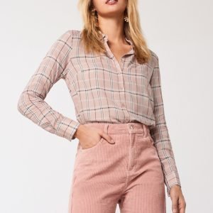 Gina Tricot Vilma Paitapusero Pink Check