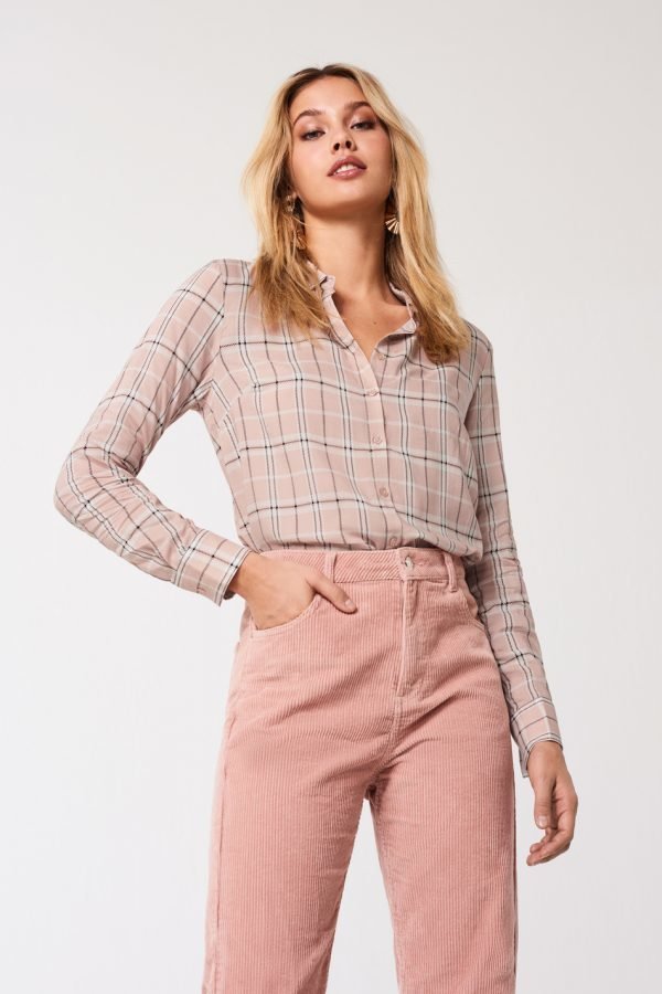 Gina Tricot Vilma Paitapusero Pink Check