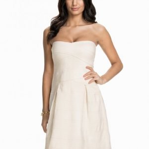 Glamorous Bandage Bandeau Mini Dress Skater Mekko Cream