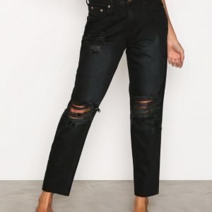 Glamorous Destroy Mom Jeans Farkut Washed Black