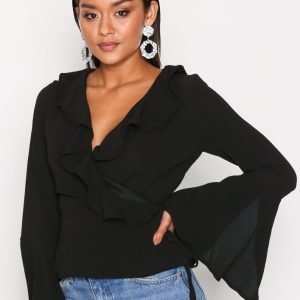 Glamorous Ellen Chiffon Blouse Juhlapaita Black