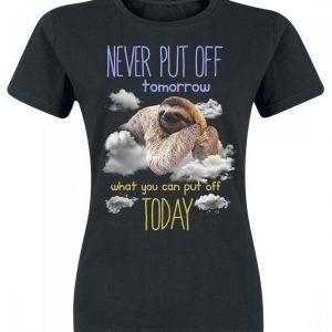 Goodie Two Sleeves Never Put Off Tomorrow Naisten T-paita