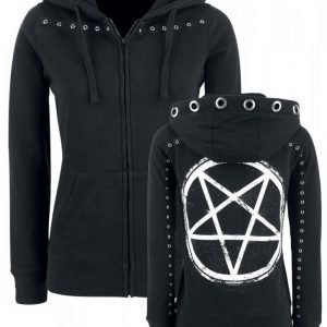 Gothicana By Emp Pentagram Eyelet Hoodie Jacket Naisten Vetoketjuhuppari