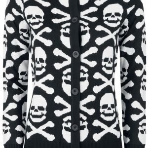 Gothicana By Emp Skull And Bones Cardigan Naisten Neuletakki