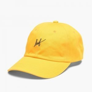 HUF Script Logo Curved Visor