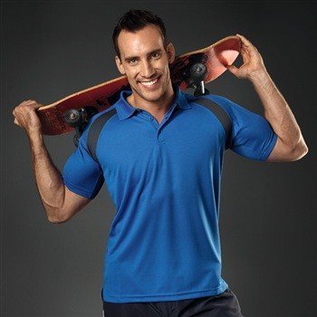 Hanes Sports Polo Contrast