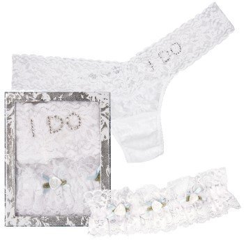 Hanky Panky I DO Low Rise Thong Leg Garter Giftset