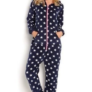 Happy Holly Jumpsuit Doris Laivastonsininen Kuvioitu