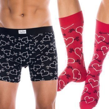 Happy Socks Arrow and Heart Boxer Combo Box