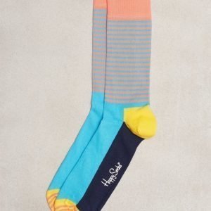 Happy Socks Half Stripe Socks Sukat Sininen/oranssi