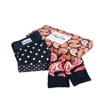 Happy socks Combo Box Dot Boxer and Paisley Sock