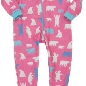 Hatley Terällinen potkupuku Pink Polar Bear