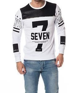 Headline Sweater Seven White