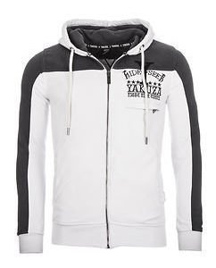 Hide&Seek Zip Hoodie White/Anthra