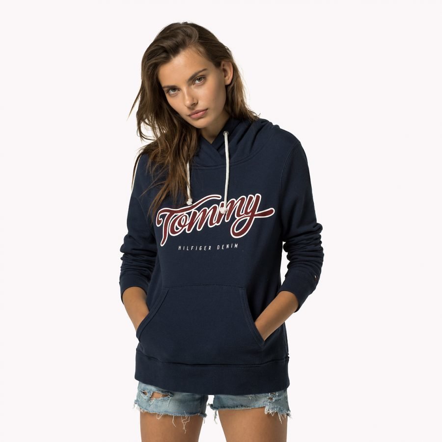 Hilfiger Denim Basic Graphic Hoody Naisten Collegehuppari