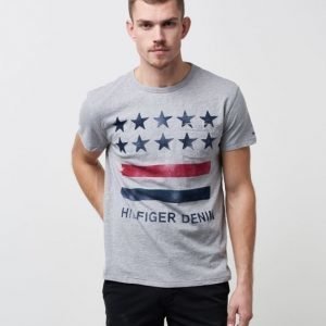 Hilfiger Denim CN T-shirt S/S 14 038 Light Grey HTR