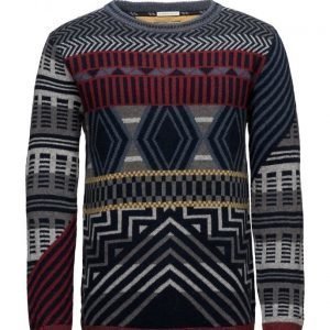 Hilfiger Denim Thdm Cn Fairisle Sweater L/S 30 pyöreäaukkoinen neule