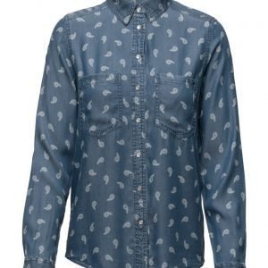 Hilfiger Denim Thdw Denim Print Shirt L/S 30b pitkähihainen paita