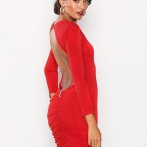 Honor Gold Bella Midi Dress Kotelomekko Red