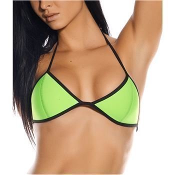 Hot Anatomy Scuba Bikini Top Lime