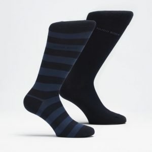 Hugo Boss 2-pack Blockstripe Socks 401 Navy/Stripe