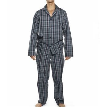 Hugo Boss Gift Box Pyjamas Check Open Blue