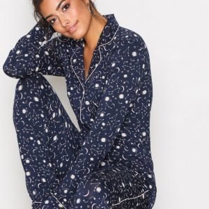 Hunkemöller Moon Jersey Jacket Pyjamapaita Vaaleanpunainen