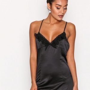 Hunkemöller Satin Slip Dress Yöpaita Musta