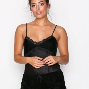 Hunkemöller Short Velvet Yöshortsit Musta