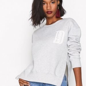 Hunkydory H.D Zip Crew Svetari Light Grey Melange