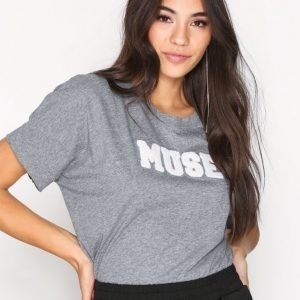 Hunkydory Leah Muse Jersey T-Paita Dark Grey Melange