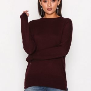 Hunkydory Studded Knit Neulepusero Dark Burgundy