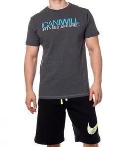 ICANIWILL T-Shirt Dark Grey & Blue