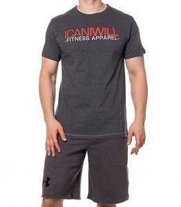 ICANIWILL T-Shirt Dark Grey & Red
