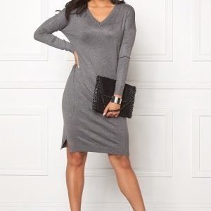 ICHI Mafa Dress Dark Grey Melange