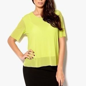 INTRO//MUSE Feenix Mesh Top Lime