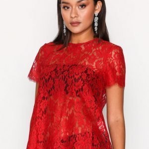 Ida Sjöstedt Nina Blouse Pitsipusero Red