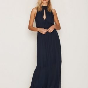 J Lindeberg Florence Drapy Silk Jumpsuit Navy