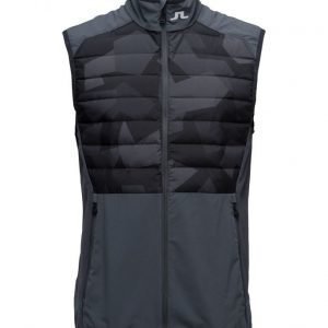 J. Lindeberg M Hybrid Vest Black Camo urheiluliivi