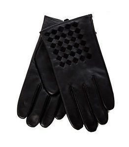 J.Lindeberg Braided Gloves Leather Black