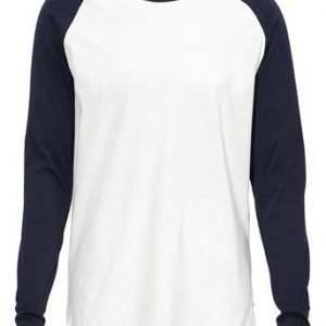 JACK&JONES T-paita Stan tee Offwhite Laivastonsininen