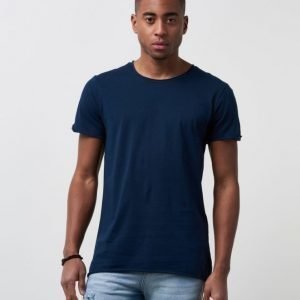 JUNK de LUXE Tim Raw Edge Tee Navy